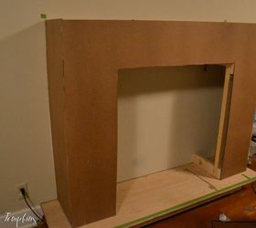 how to build a faux fireplace, diy, fireplaces mantels, how to, living room ideas, woodworking projects