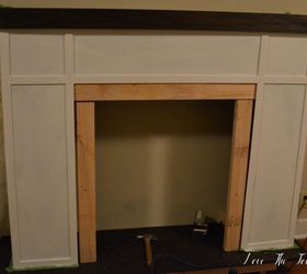 how to build a faux fireplace, diy, fireplaces mantels, how to, living room ideas, woodworking projects