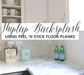 get the look of shiplap using peel and stick flooring