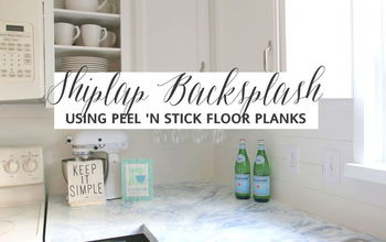 Get the Look of Shiplap Using Peel and Stick Flooring!