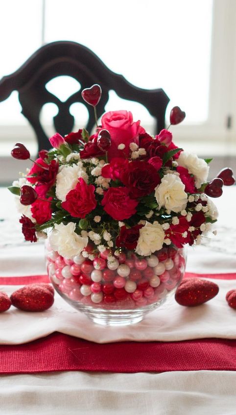 diy bubblegum bowl valentine centerpiece