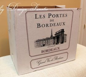 make a basket from a wine box, crafts