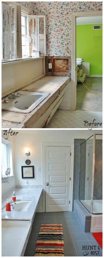 from decades of floral to fresh and fab bathroom makeover, bathroom ideas, diy, home improvement