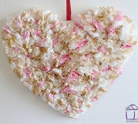 s 21 romantic heart decorations you might want to leave up all year, valentines day ideas, wall decor, Gild coffee filters for 3D art