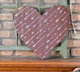 s 21 romantic heart decorations you might want to leave up all year, valentines day ideas, wall decor, Cut up barn wood planks add a graphic