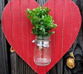 s 21 romantic heart decorations you might want to leave up all year, valentines day ideas, wall decor, Use planks of bead board for your front door