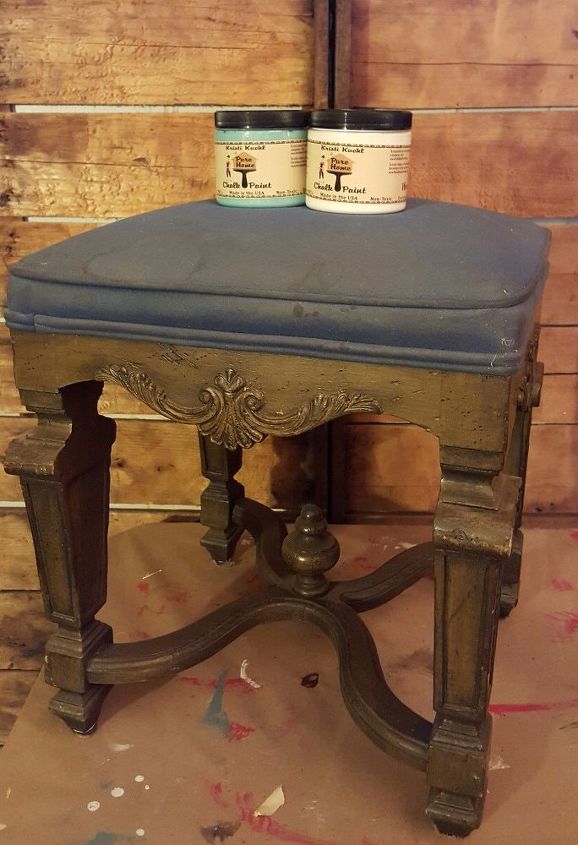 vanity stool save, painted furniture