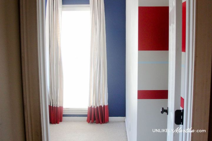 10 diy cortinas de tela pintadas sin coser