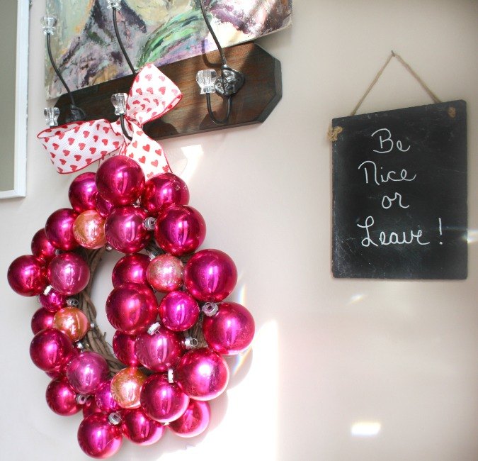 diy valentines day wreath using vintage shiny brite ornaments, crafts, repurposing upcycling, seasonal holiday decor, valentines day ideas, wreaths