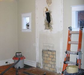 fireplace makeover wood to gas, fireplaces mantels, home improvement, Oh dear Time for second and third thoughts