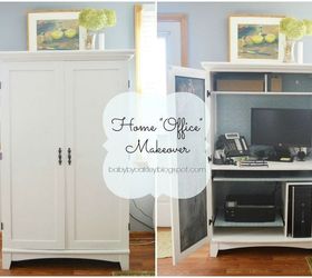 diy home office makeover, chalkboard paint, home office, painted furniture