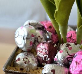 fun and easy valentine chocolate planters, container gardening, gardening, seasonal holiday decor, valentines day ideas