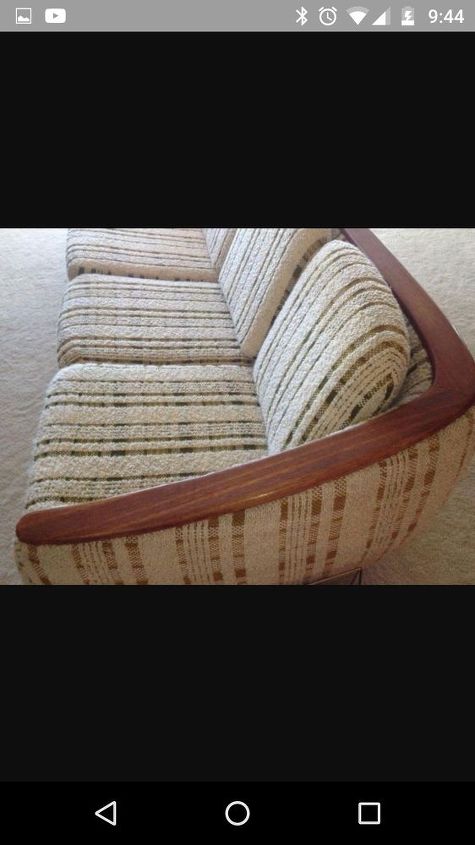 q anyone tried re upholstering their own couch, reupholstoring, reupholster, This is a piece of teak which runs around the whole couch I intend to use high density foam to replace seats