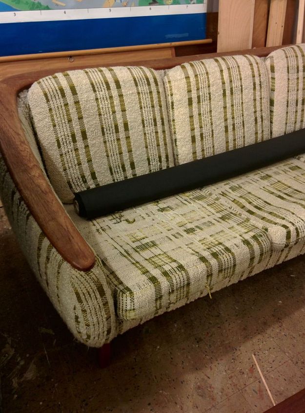 q anyone tried re upholstering their own couch, reupholstoring, reupholster, The material is pretty battered I haven t chosen the material yet