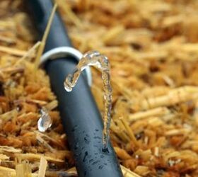 installing an irrigation system in a straw bale garden, gardening, how to, landscape, plumbing