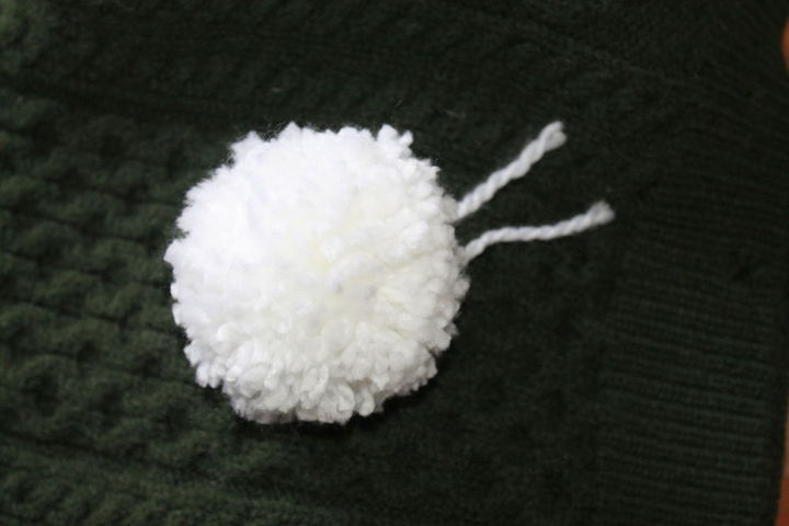 how to make a snowball pom pom, crafts, how to