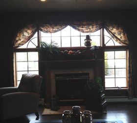 q help i m looking for a way to decorate a difficult window, window treatments, windows, Looking for new ideas for this hard to dress wall of windows Thinking cornice and draperies that sit stationary on the wall