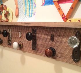 decorative coat rack from found objects, diy, foyer, organizing, repurposing upcycling, woodworking projects, Decorative Coat Rack from Found Objects