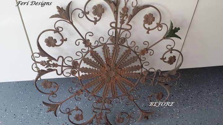 how to paint metal wall art, crafts, how to, wall decor