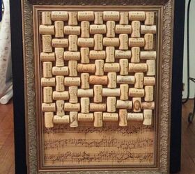 gorgeous cork board to cover an eye sore, crafts, repurposing upcycling