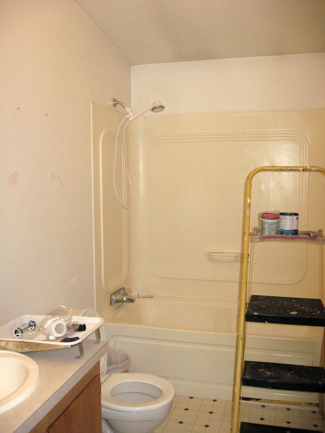 when i say low dough i mean low dough help for a 1990 s modular, bathroom ideas, chalk paint, flooring, painted furniture