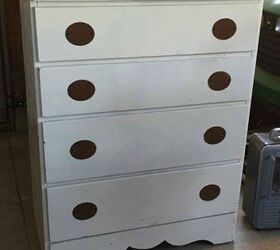 yellow longhorn dresser before after, painted furniture