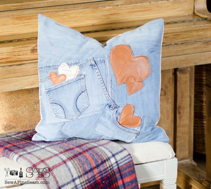 s how 13 dumpster divers decorate for valentine s day, repurposing upcycling, seasonal holiday decor, valentines day ideas, Cozy Cuddle Pillow from Old Clothes