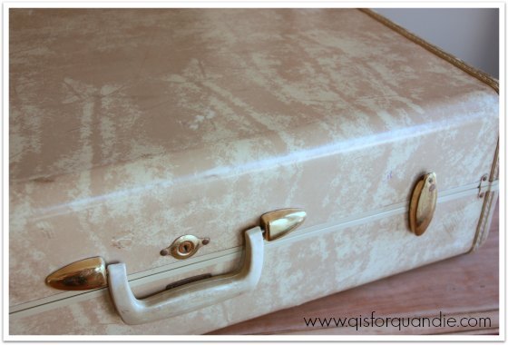 maletas vintage pintadas con tiza