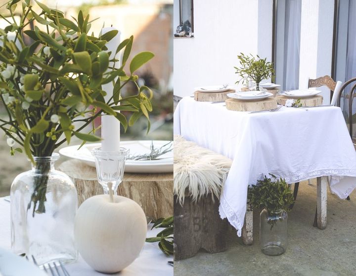winter inspired table setting, home decor, seasonal holiday decor