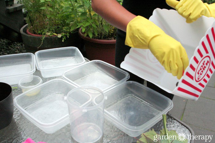 haz tus propias jardineras de hormign a partir del reciclaje