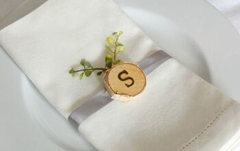 Idea de servilletero de boda con monograma