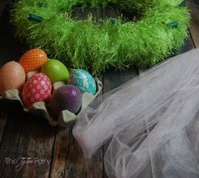 light up easter egg wreath, crafts, easter decorations, seasonal holiday decor, wreaths