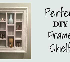 perfect diy frame shelf, diy, shelving ideas, woodworking projects