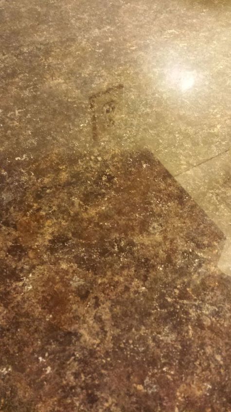 Finally Poured Envirotex Lite On Our Travertine Counters Hometalk