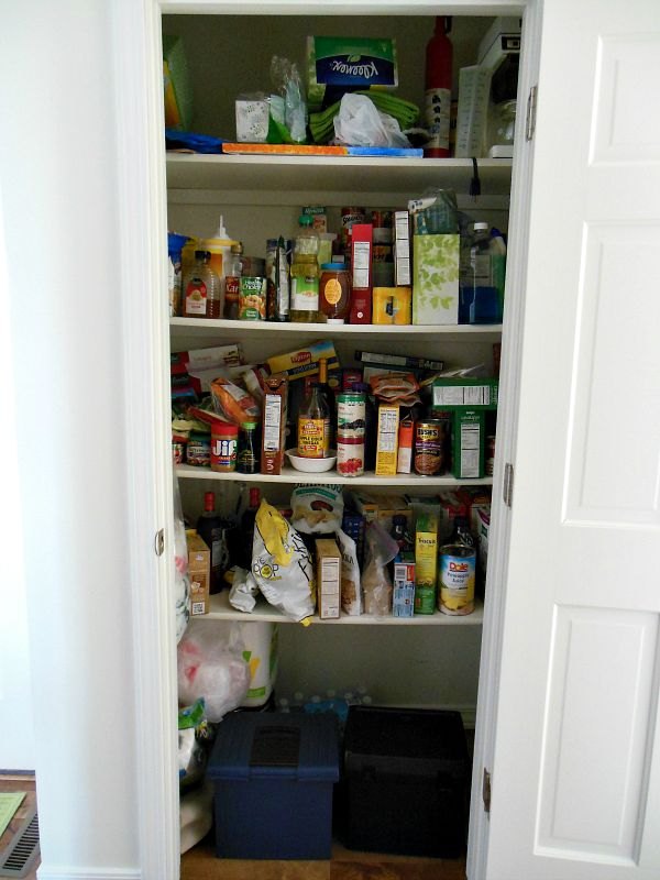 how to organize a pantry, closet, how to, organizing, Pantry Before