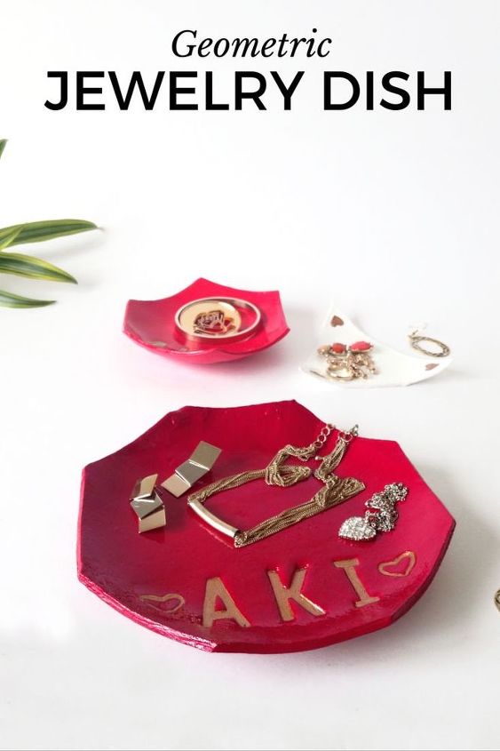 custom jewelry dish geometric, crafts