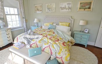 Master Bedroom With Mixed Texture and Pattern