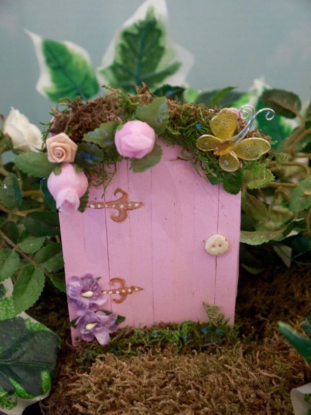 fairy garden doors easy craft stick diy, crafts, gardening