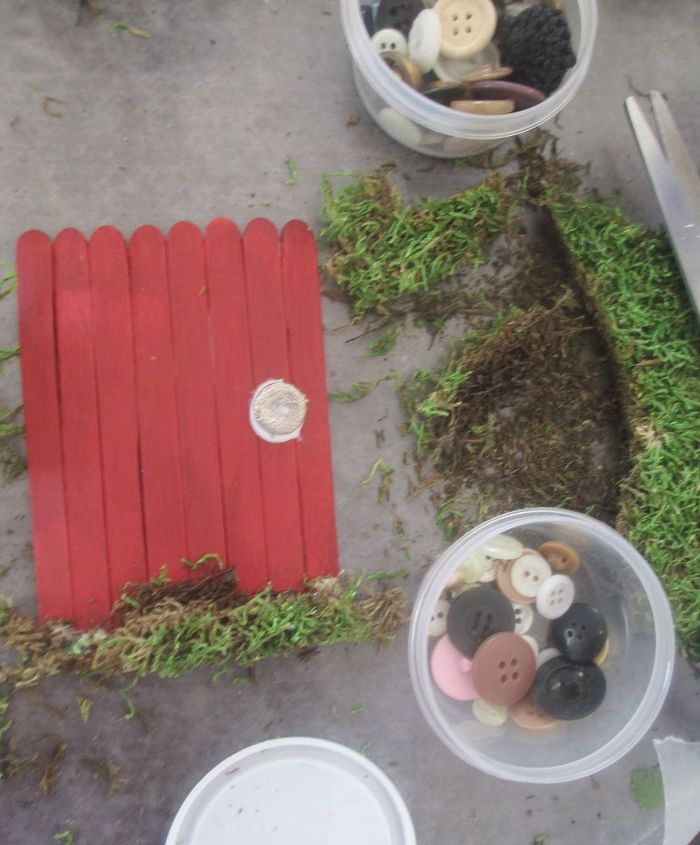 fairy garden doors easy craft stick diy, crafts, gardening