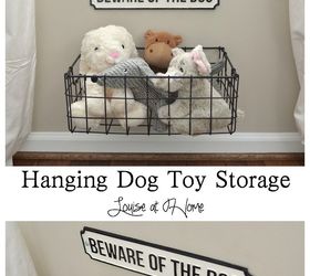 hanging dog toy storage, storage ideas