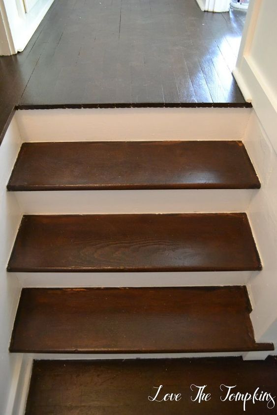 how i added faux board and batten to our stairwell, diy, flooring, foyer, home maintenance repairs, stairs