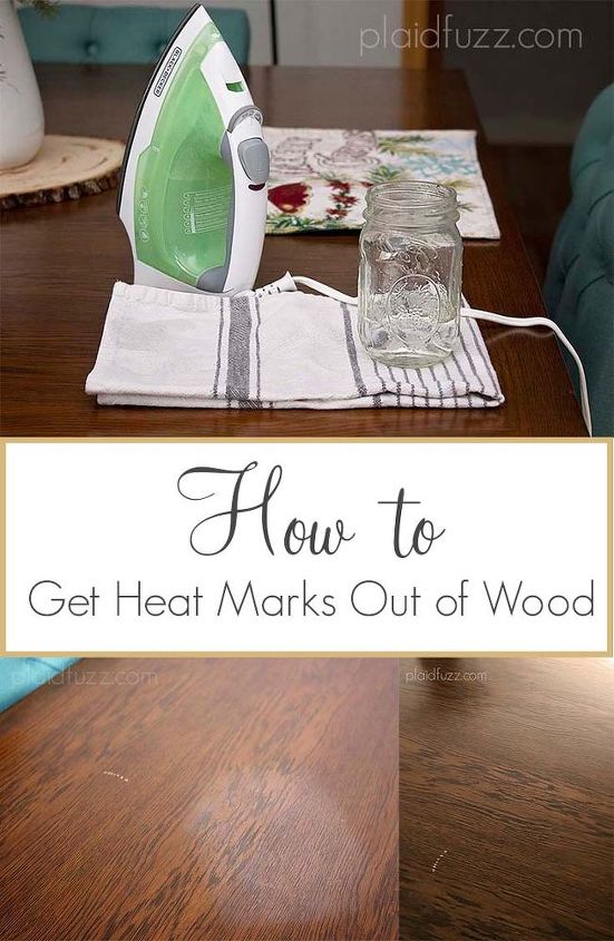 como remover marcas de calor da madeira