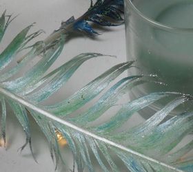 easy diy painted glitter feathers diylikeaboss, crafts