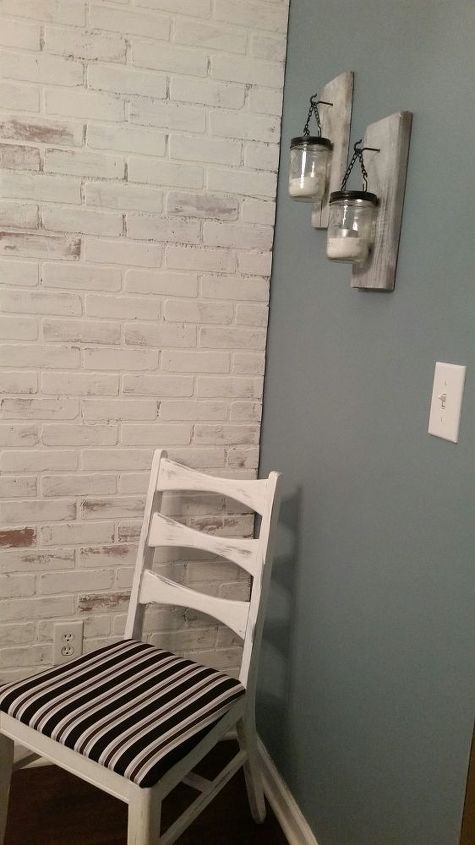 faux brick wall
