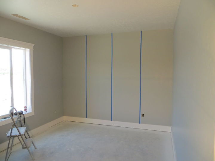 diy herringbone accent wall