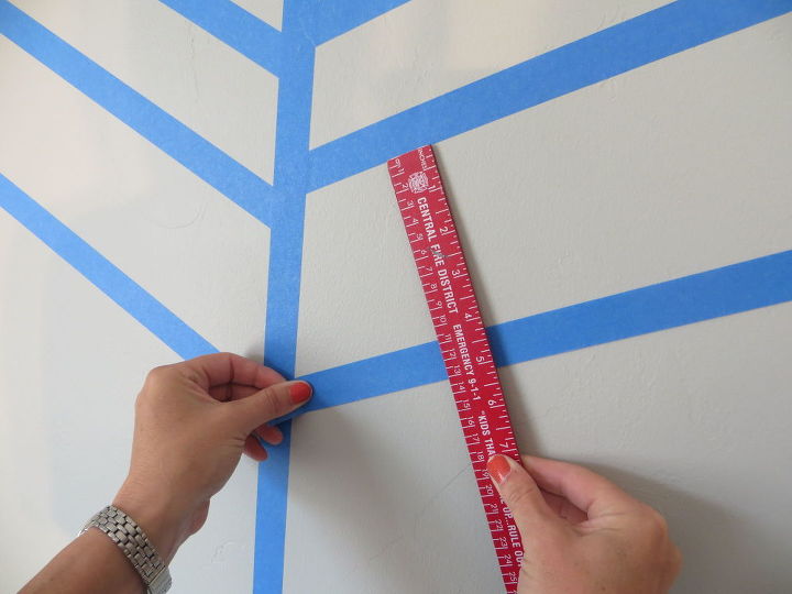 diy herringbone accent wall