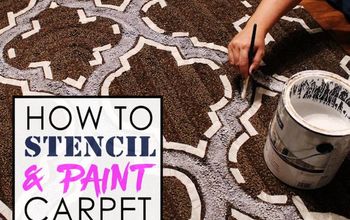 Cómo estarcir y pintar alfombras