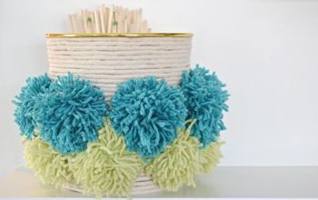 Fun and Colorful Pom Pom Container
