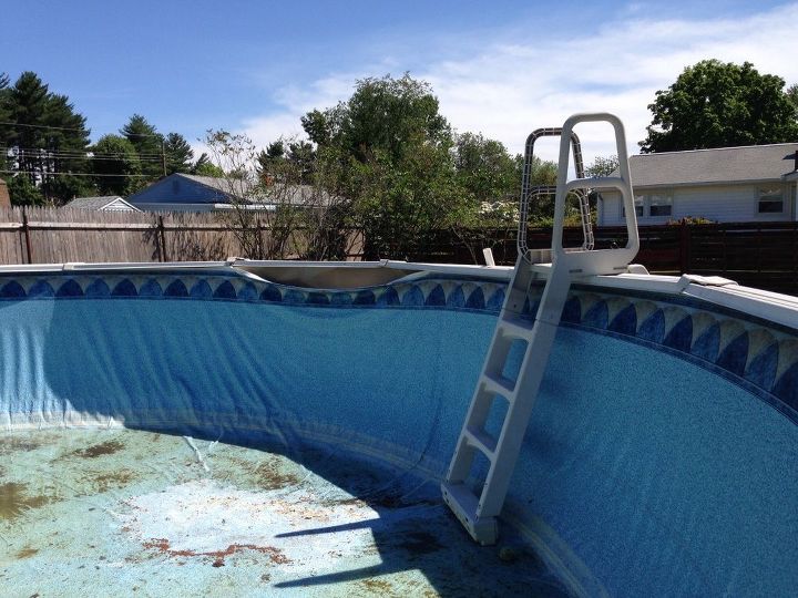 my 24 foot round above ground pool seats broke in four places