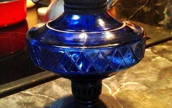 Can a clear glass oil lamp chimney be tinted?